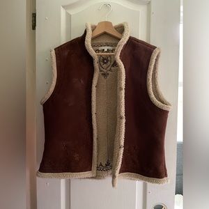 Suede Sherpa vest - Smart Set
